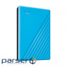 Портативний жорсткий диск WD My Passport 2TB USB3.2 Sky (WDBYVG0020BBL-WESN)