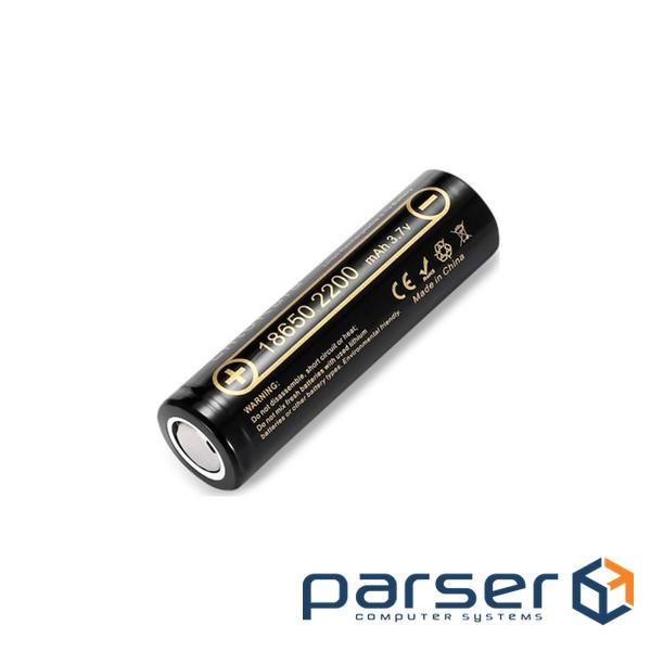 Акумулятор 18650 2200mah Li-Ion, (2100-2300mah), 3.7V (2.75-4.2V), Blac Liitokala (Lii-22A)