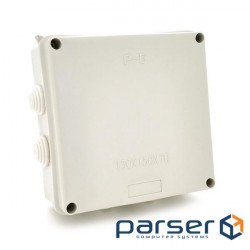 Distribution box external PIPO P50 150x150x70mm, IP54, plastic, (PP) 8 sealed conduits, white , Q28