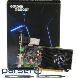 Video card MSI GeForce GT1030 2048Mb AERO ITX OC (GT 1030 AERO ITX 2G OC) PCI-Express x16 3.0, 2 ГБ, GDDR5, 64 Bit, Base - 1265 MHz, Boost - 1518 MHz, 1 x HDMI, 1 x DVI, 30 Вт GOLDEN MEMORY GeForce GT730 2GB DDR3 LP (GT730D32G128bit)