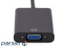 Перехідник Kingda HDMI M->VGA F (з аудіо інтерфейсом ) OEM (S0223)