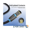 Патч-корд 0.5м, S/FTP cat 8 RJ-45 COPPER black Vention (IKGBD)