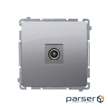Розетка антенная Basic TV, сталь inox (BMAK3.01/21)