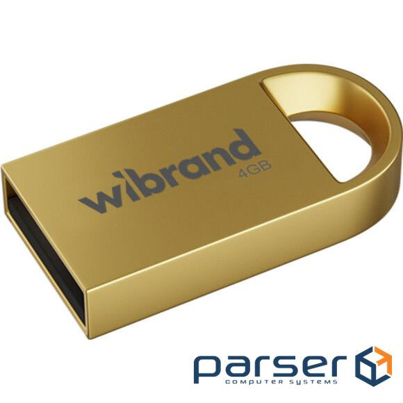 Флешка WIBRAND Lynx 4GB USB2.0 Gold (WI2.0/LY4M2G)