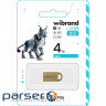 Флешка WIBRAND Lynx 4GB USB2.0 Gold (WI2.0/LY4M2G)