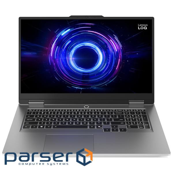ноутбук 17.3FM_165Hz/i7-14700HX/16/512/RTX 5070 8G B/DOS/BL/Luna Grey/2Y LENOVO LOQ 17I (83JH00FURA)