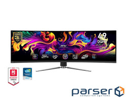 Монітор MSI 49" MPG 491CQP 2xHDMI, DP, USB-C, 2xUSB, QD-OLED, 5120x1440, 32:9, (9S6-3FA84T-033)