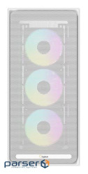 Корпус для комп"ютера ATX W/O PSU DELTA C70 WH ARGB (DELTA-C70-WHG400XX-GL) OCYPUS