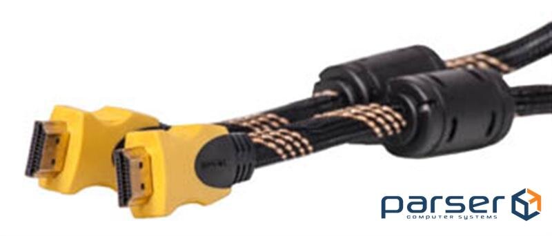 Кабель мультимедійний HDMI to HDMI 1.5m PowerPlant (KD00AS1195)