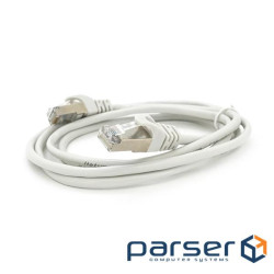 Патч-корд литий MERLION, FTP, RJ45, Cat.5e, 1.5m, сірий, CU, Q200 (PCM-CU-5E / 1.5G)