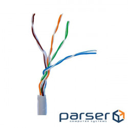 Кабель мережевий кручена пара Gear САТ.5E UTP-CU-R-4Px2x0.51 Copper-REELEX, 305м (24132)