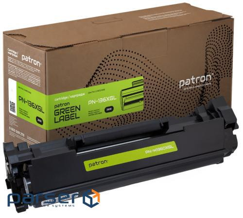 Картридж Patron HP 136X (W1360X) Green Label (PN-136XGL)
