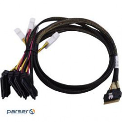 Adaptec Cable 2305600-R I-SlimSASx8-4SFF-8639x2-U.2-0.8M NVMe Retail