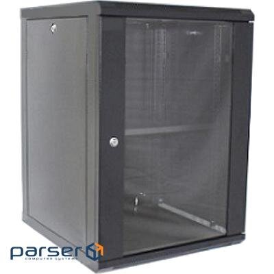Шафа настінна Hypernet 15U 19" 600x450 (WMNC-15U-FLAT-BLACK)