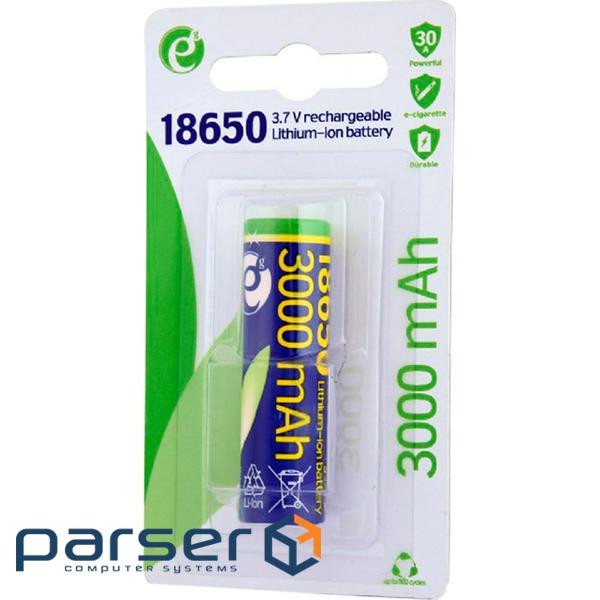 Акумулятор ENERGENIE Lithium 18650 3000mAh 3.7V (EG-BA-18650-10C/3000)