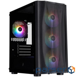 Корпус 1STPLAYER Firebase X3-M-4F1 Black (X3-M-BK-4F1)