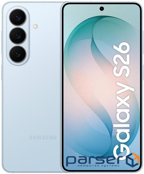 Смартфон Samsung Galaxy S26 12/256GB Sky Blue (SM-S942BLBGEUC), 6.3" (2340x1080) Dynamic AMOLED 2X /