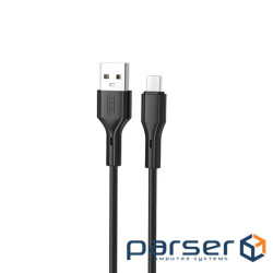 Дата кабель USB 2.0 AM to USB-C 1.0m black XO (NB230-AC.black) (6920680833443)