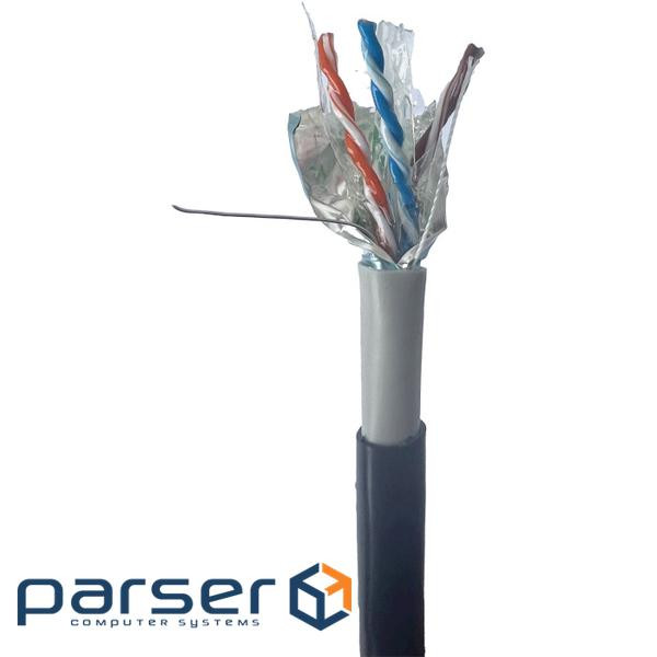 Network cable for outdoor installation CABLEXPERT UTP Cat.6 2x2x0.56 CU Black 305m (FPC-6004GE-SO-OUT