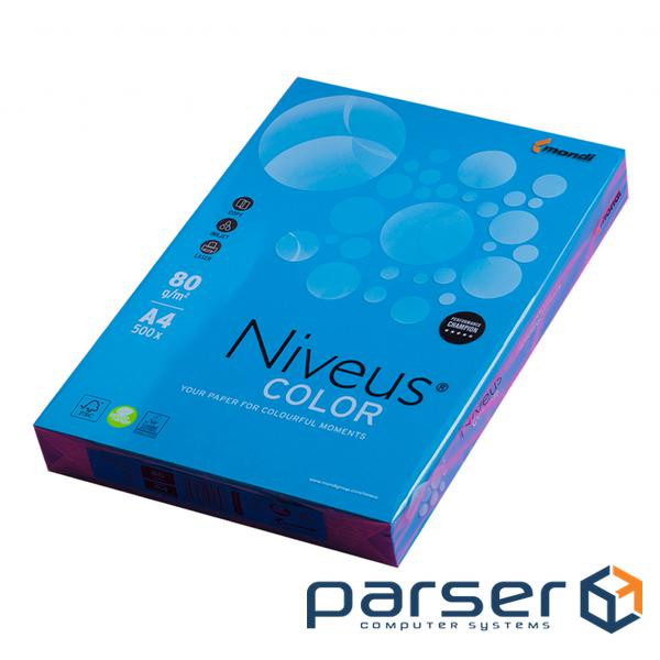 Папір Mondi Niveus COLOR intensive DarkBlue A4, 80g, 500sh (A4.80.NVI.DB49.500)
