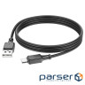 Кабель HOCO X101 Assistant silicone charging data cable Type-C Black (6942007604079)
