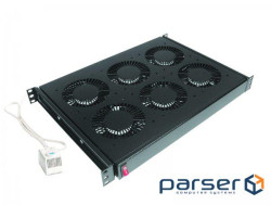 Вентиляторний модуль, 6 вентиляторів з термостатом DP-VEN-06-H