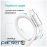 Дата кабель USB 2.0 AM to Lightning 2.0m 3A zinc alloy braided white ColorWay (CW-CBUL099-WT)