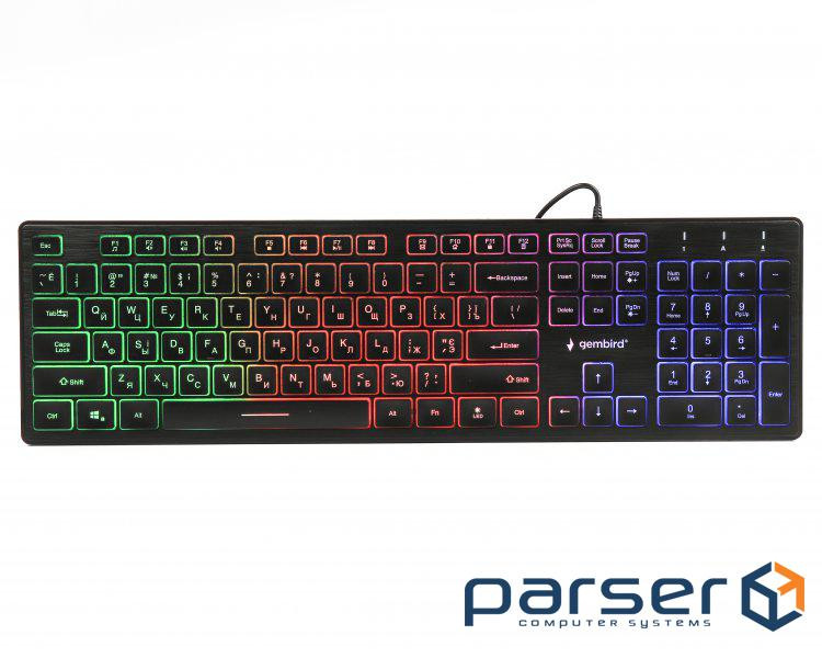 Keyboard Gembird KB-UML-01-UA Black USB UKR