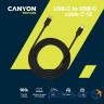 Дата кабель USB-C to USB-C 2.0m 100W 20V/ 5A black Canyon (CNS-USBC12B)