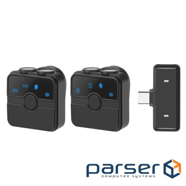 Бездротовий петличний мікрофон PULUZ PU3155B SmartLink WS300 з магнітним корпусом