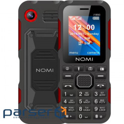 Мобільний телефон NOMI i1850 Black/Red (i1850 Black Red)