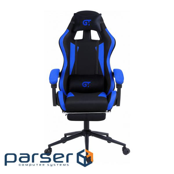 Крісло ігрове GT Racer X-2324 Black/Blue (X-2324 Fabric Black/Blue)