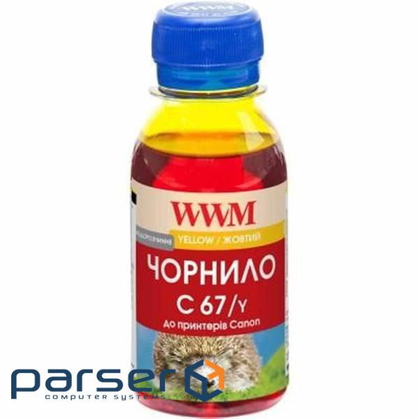 Чорнило WWM Canon PFI-107 100г Yellow PFI-107Y (C67/Y-2)