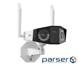 8МП WIFI вулична відеокамера з двома об&apos,єктивами, з довойним підсвічуванням, мікрофон (YT41920)