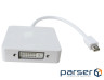 FHD 1080p Mini DisplayPort to DVI/DisplayPort/HDMI Adapter 0.2m White (S0416)
