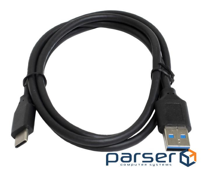 Кабель USB-USB Type-C 1 м Patron Black, USB 3.0 (PN-USB3-TYPEC-1M) (CAB-PN-USB3-TYPEC-1M)