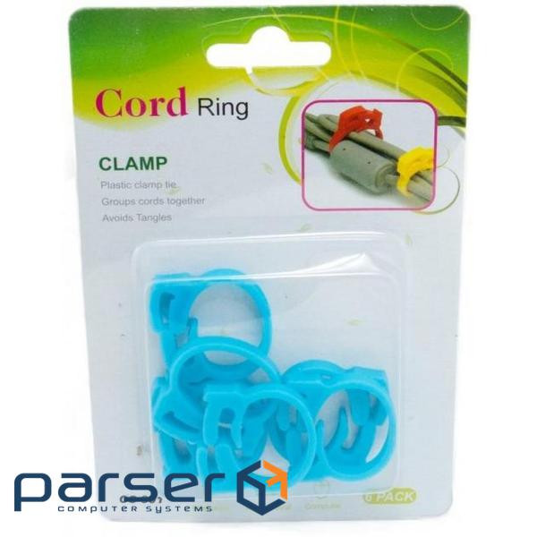 Держатель для кабелю EXTRADIGITAL Cable Clips CC-901 (Blue) * 6 (KBC1706)