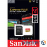 Memory card SANDISK microSDXC Extreme Plus 256GB UHS-I U3 V30 A2 Class 10 + SD (SDSQXBD-256G-GN6MA)