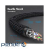 Патч-корд 1м, S/FTP cat 8 RJ-45 COPPER black Vention (IKGBF)