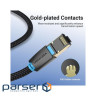 Патч-корд 1м, S/FTP cat 8 RJ-45 COPPER black Vention (IKGBF)