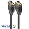 Кабель мультимедійний Cablexpert VGA 1.5m Premium 3+ 9C HD15M, 2 shields, 2 ferrits (CCB-PPVGA-1.5M)