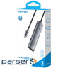 Хаб USB 3.0 Type-C -> 4xUSB 3.0/1xUSB-C, 5Gbps, Black Vention (TGZHB)