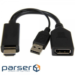 Перехідник HDMI to DisplayPort, 4K 30Hz Cablexpert (A-HDMIM-DPF-01)