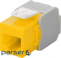 Конектор мережевий FreeEnd-RJ45 UTP6a,Keystone module LSA(ToolFree)PoE,жовтий (75.09.0691-10)