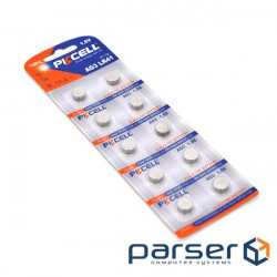 Батарейка лужна PKCELL 1.5V AG3, 10 штук у блістері ціна за блістер , Q (PC/AG3-10B)