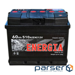 Акумулятор автомобільний ENERGIA 60Ah Ев (-/+) (510EN) (22386)