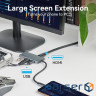 Док-станція USB3.0 Type-C --> HDMI 4K30Hz/TF/3xUSB-A 3.0, 0.15м 6-in-1 Vention (TOOHB)