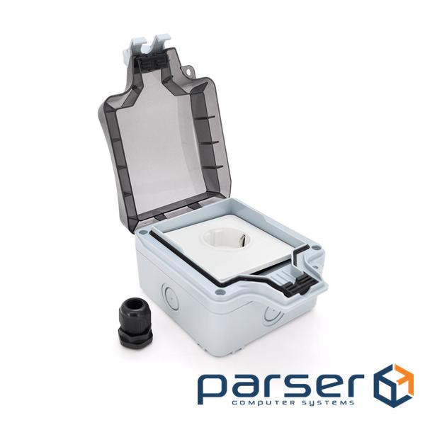 Водонепроникна настінна зовнішня розетка, 16A / 250V, IP66 (IP66-03) , 16A / 250V, IP66 (IP66-03)