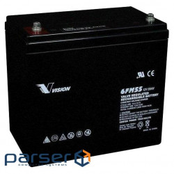 Акумуляторна батарея Vision 12V 55AH AGM (6FM55E-X)