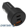 Зарядний пристрій Grand-X CH-39B 50W 1xUSB + 2xUSB-C PD + QC3.0 AFC FCP SCP VOOC Black